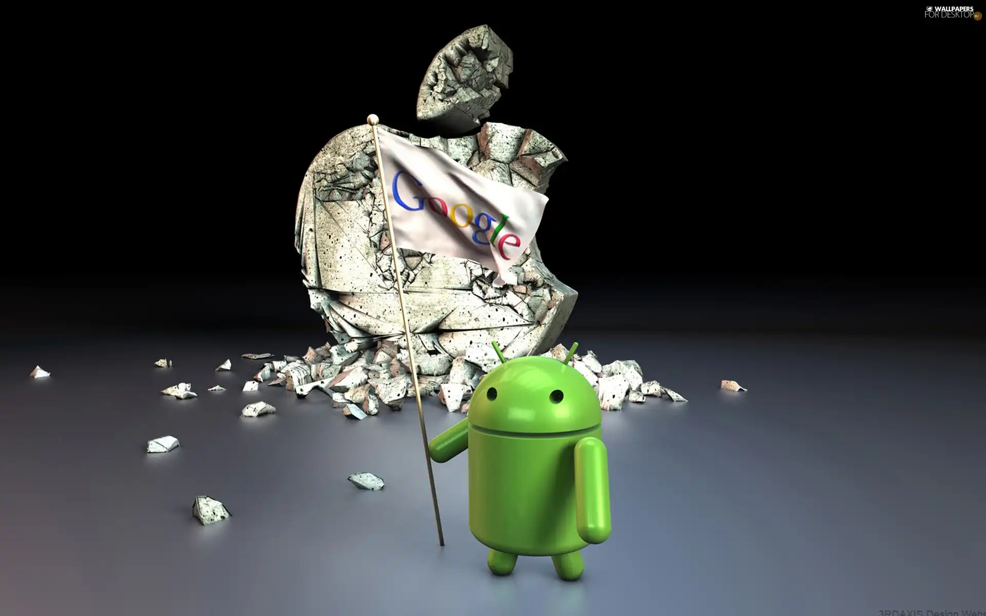 3D, Android, Apple