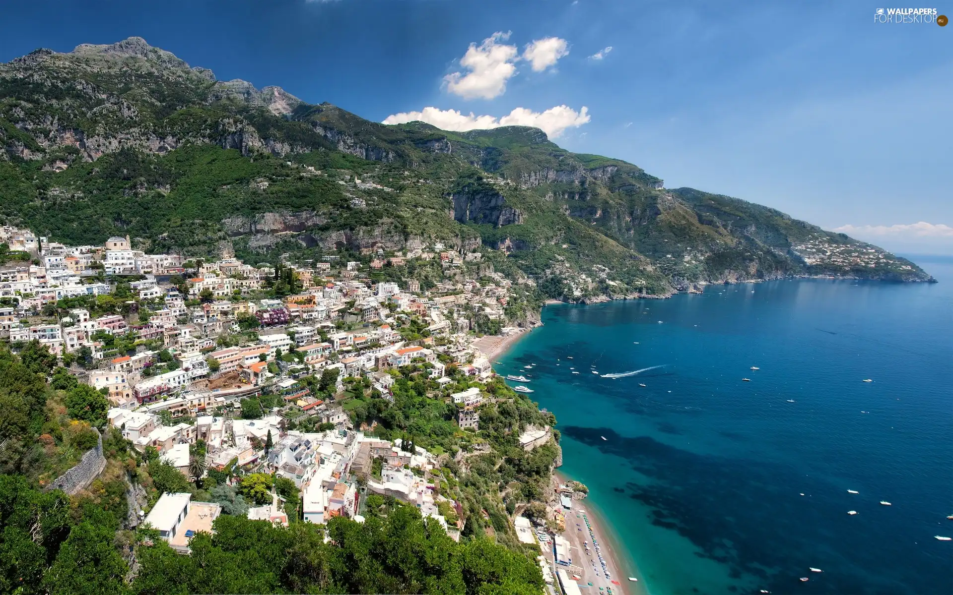 Amalfi, Italy, an, coast, Town