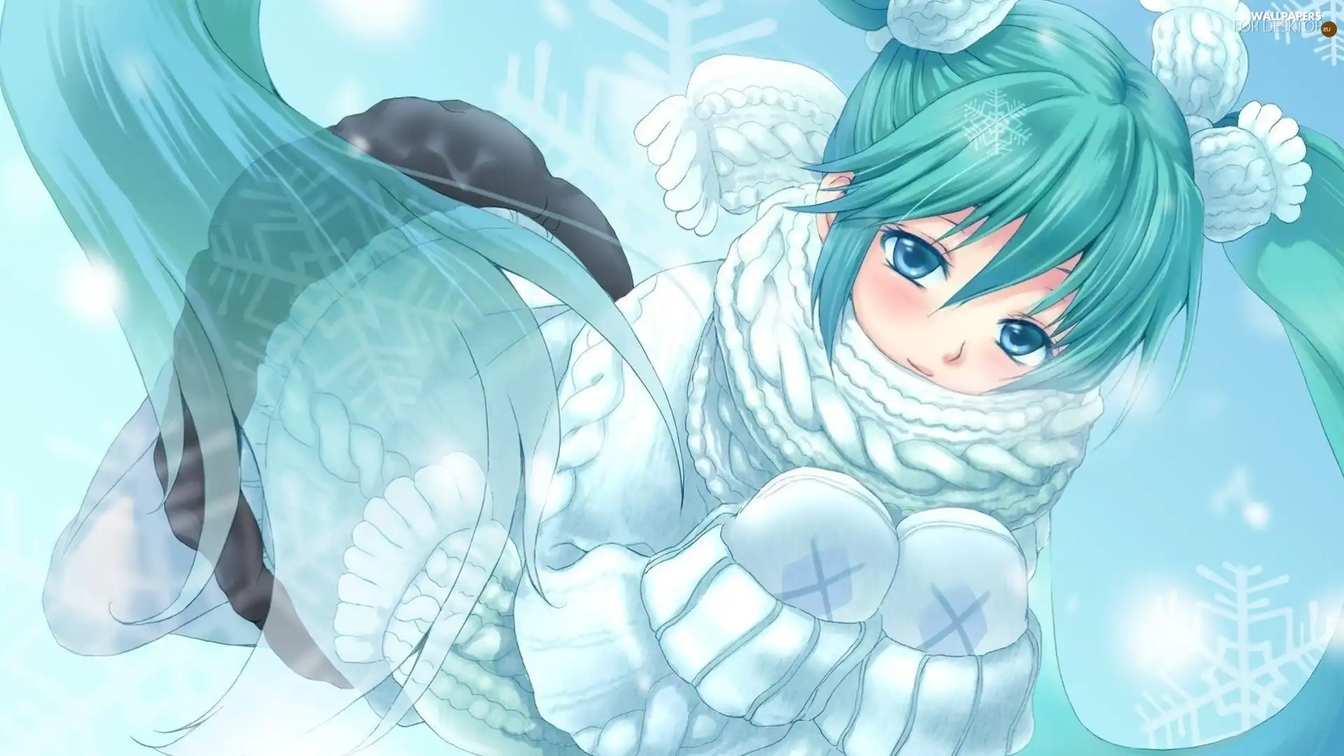 Anime, Vocaloid, winter, Manga, girl