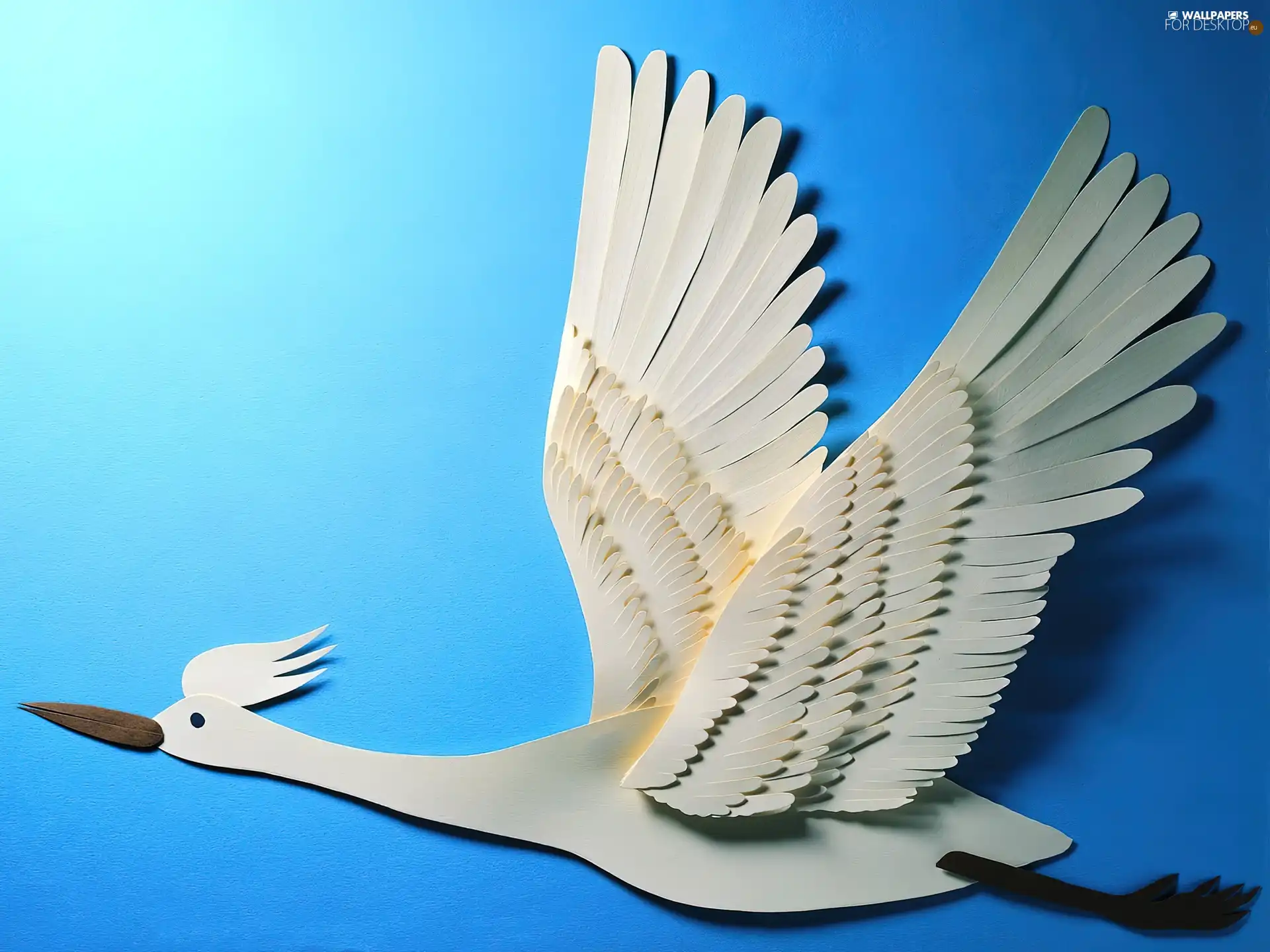 White, flight, art Paper, Bird
