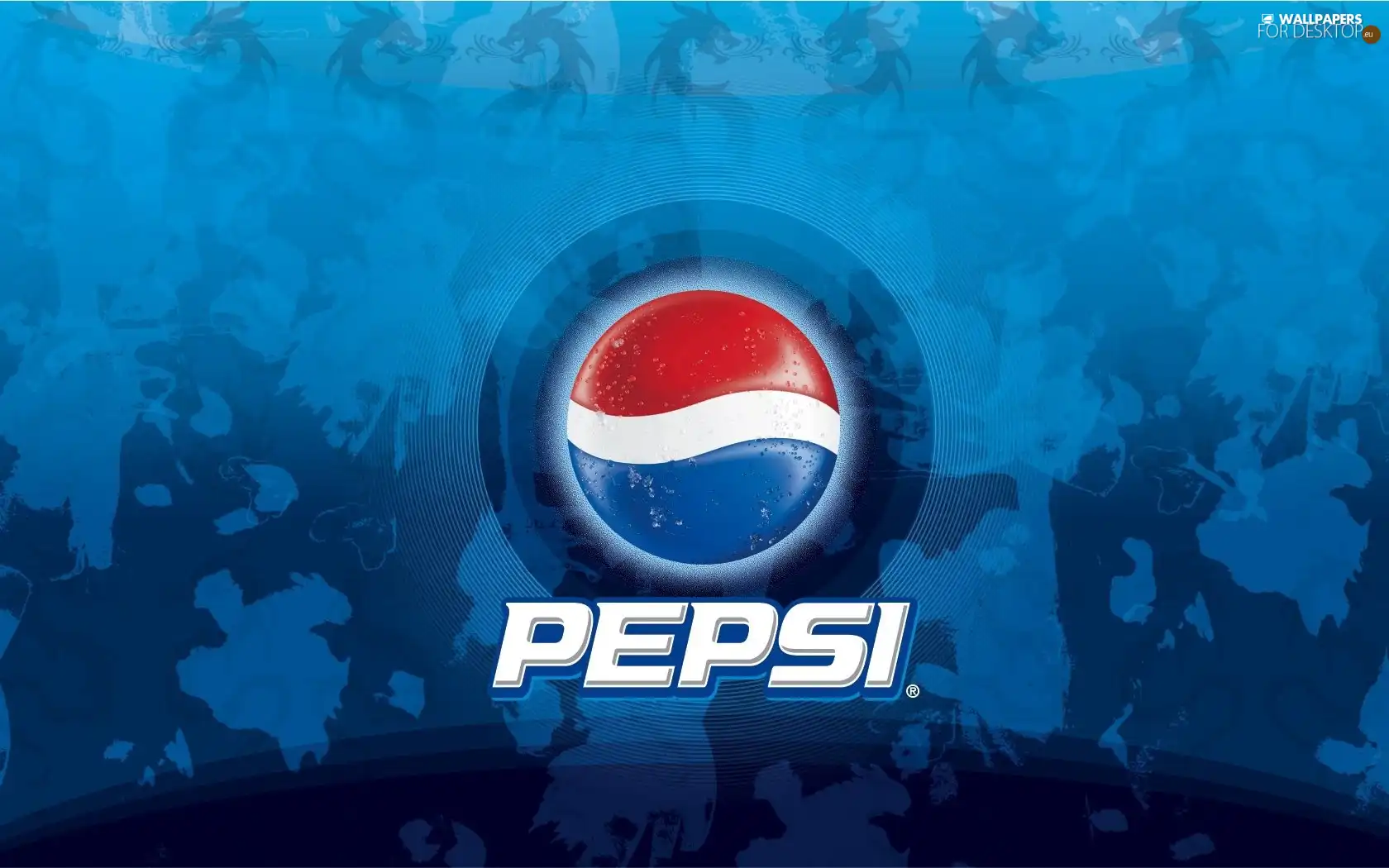 logo, Blue, background, Pepsi