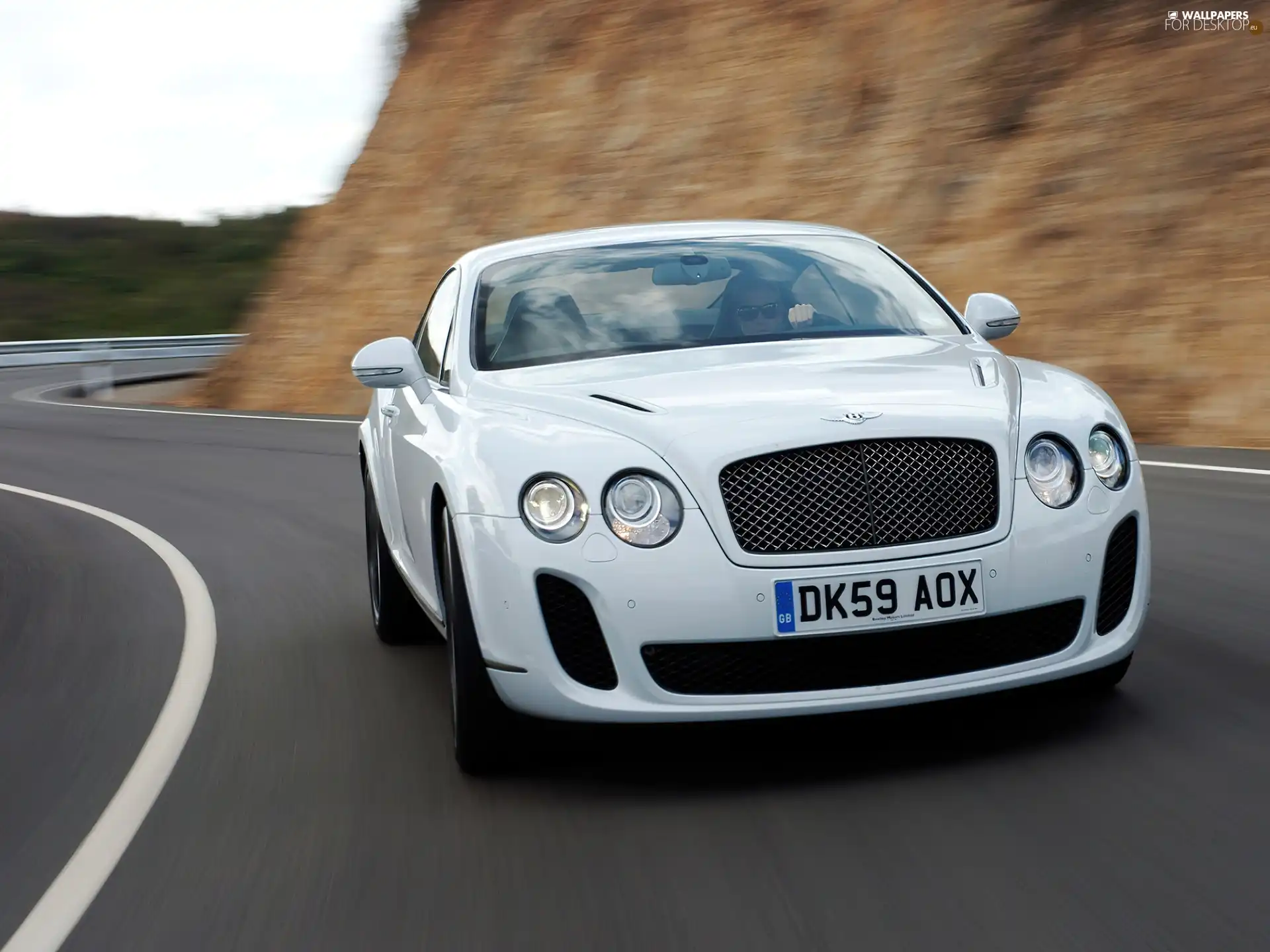 White, Bentley Continental GTC
