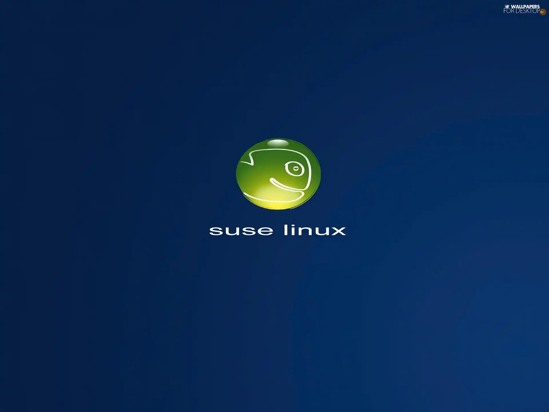 Blue, background, Suse, Linux, logo