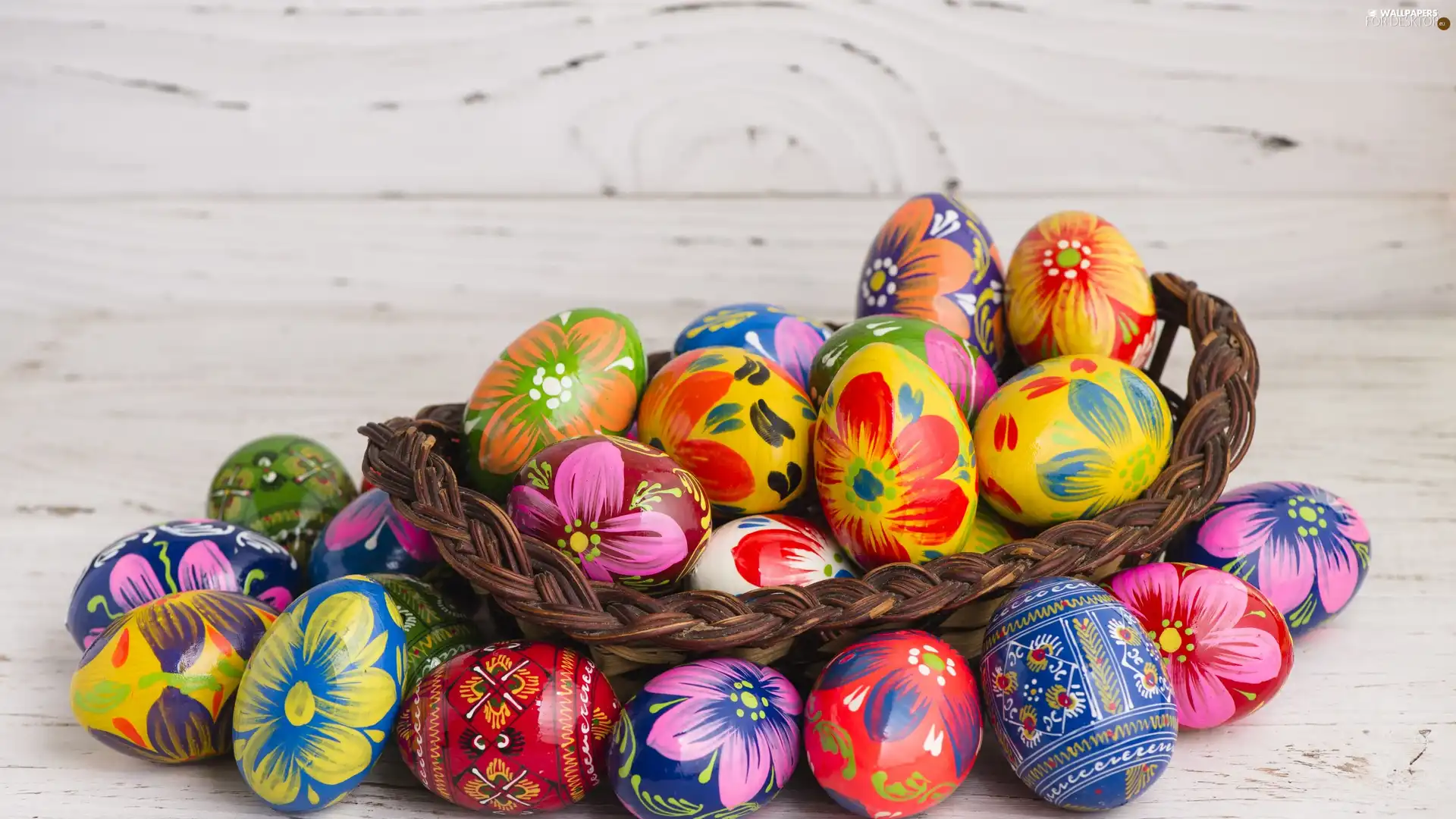 eggs, Easter, White, boarding, basket, color