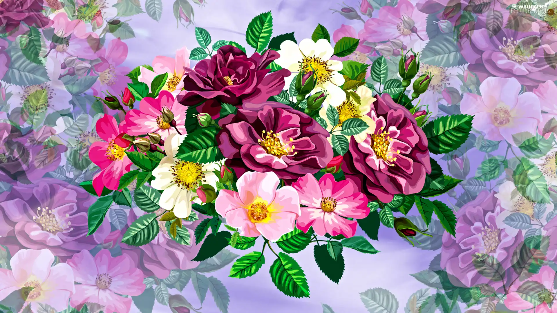 2D Graphics, Flowers, bouquet