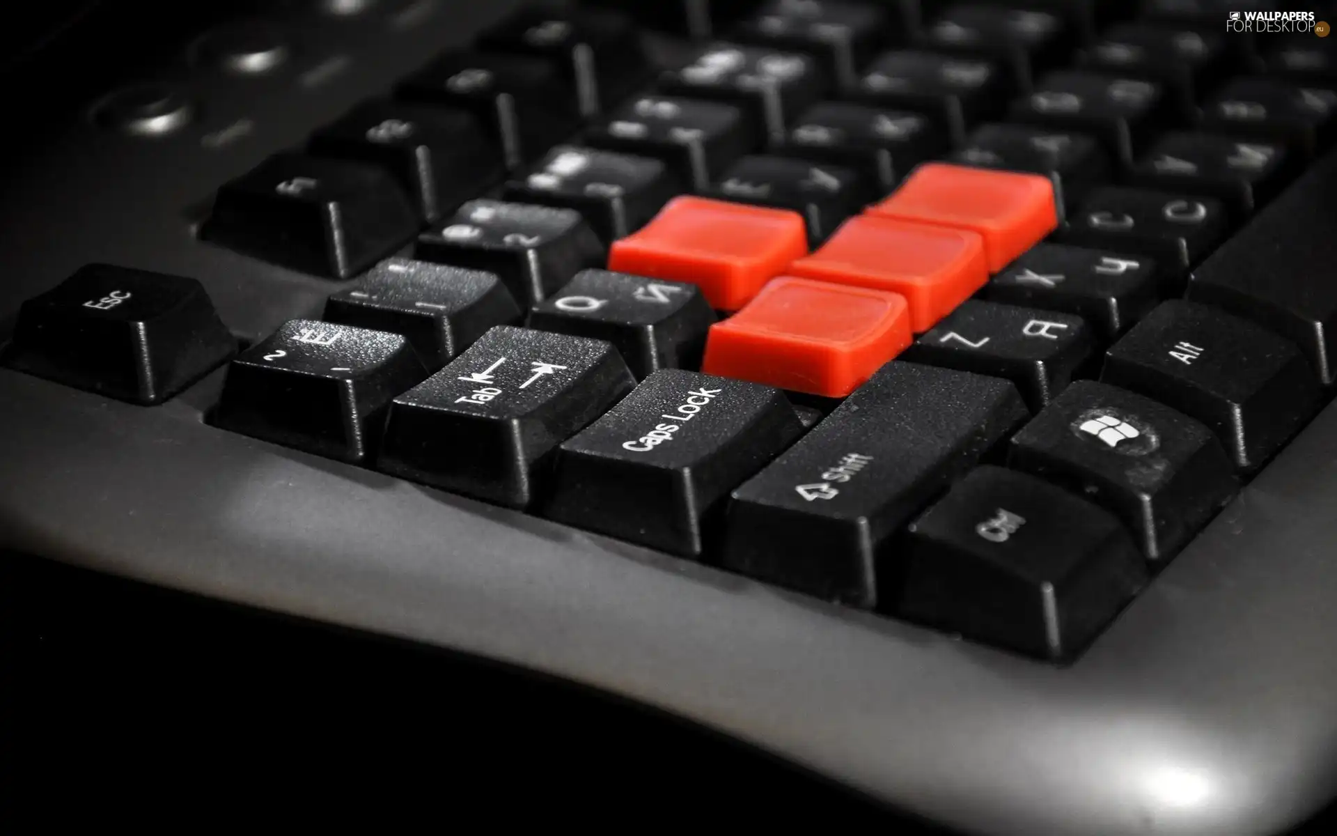 buttons, keyboard, Red