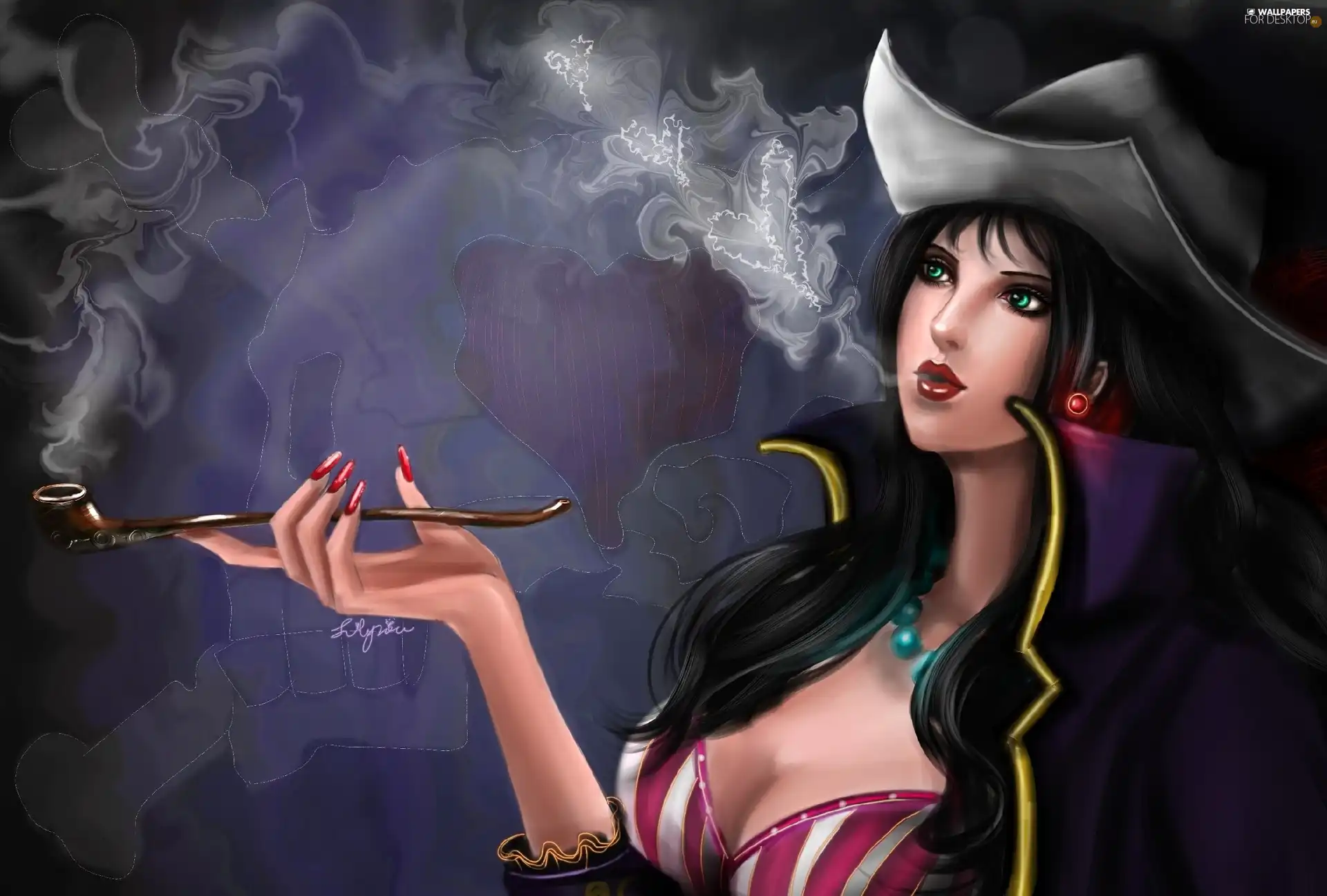 Cigarette, Women, smoke