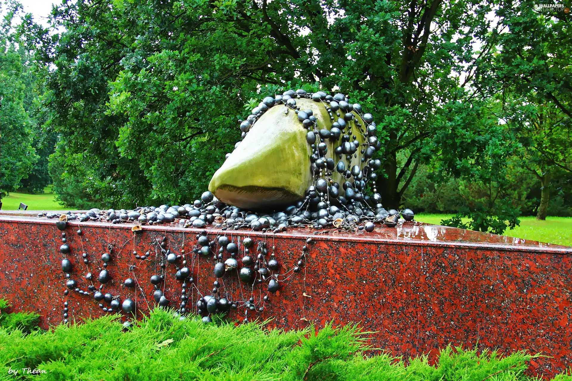 Grain Epitaph of Life, citadel, Poznań, sculpture