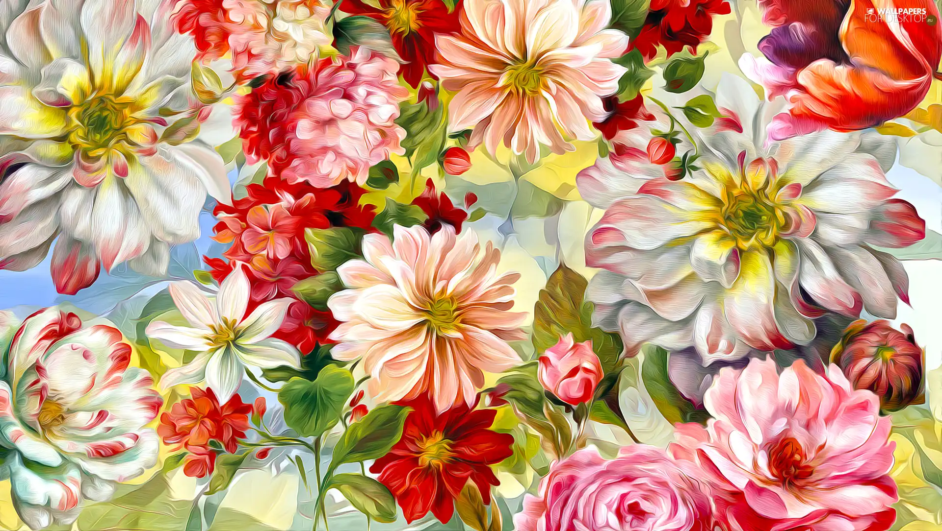 graphics, Various, Flowers, color