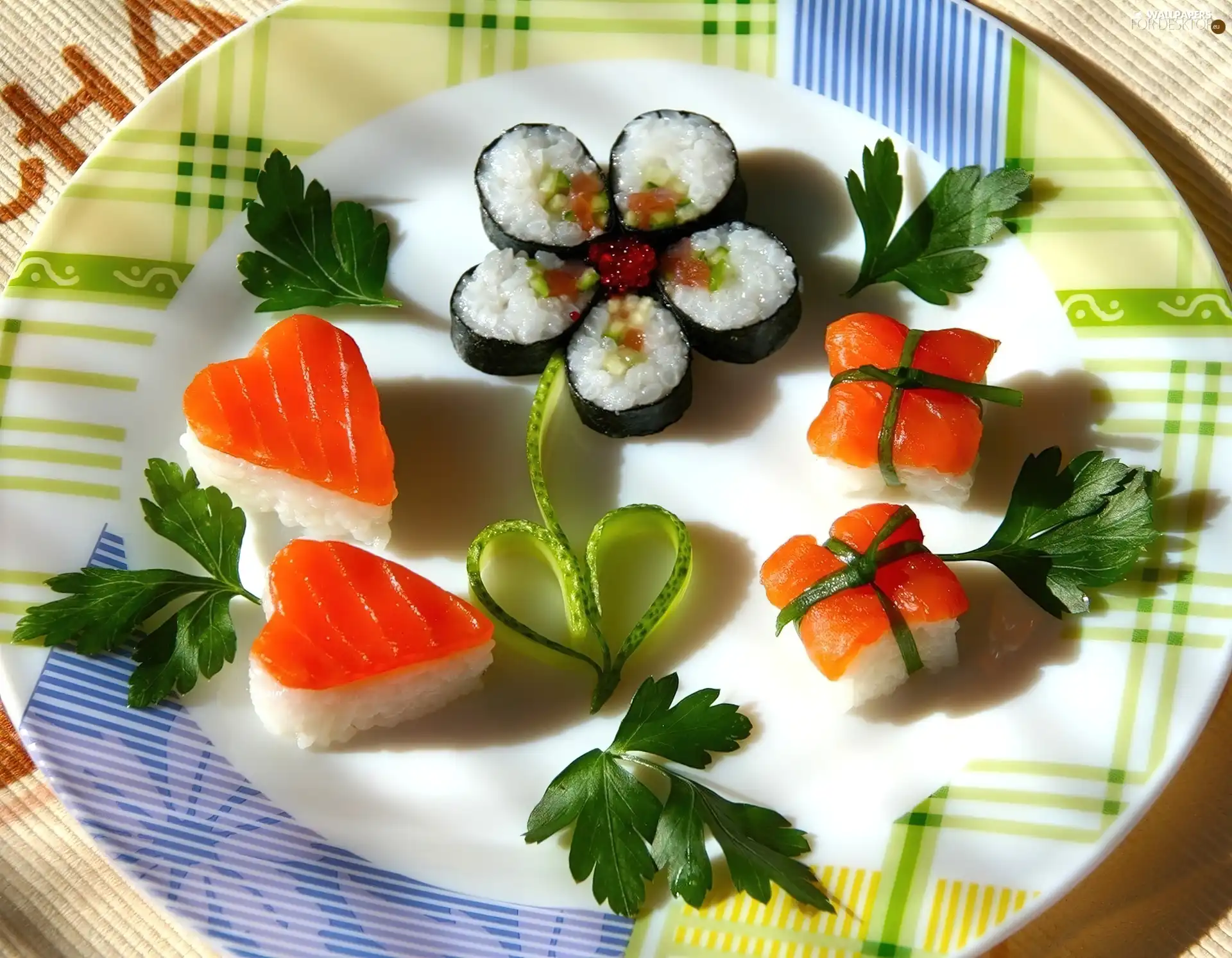dish, color, Sushi