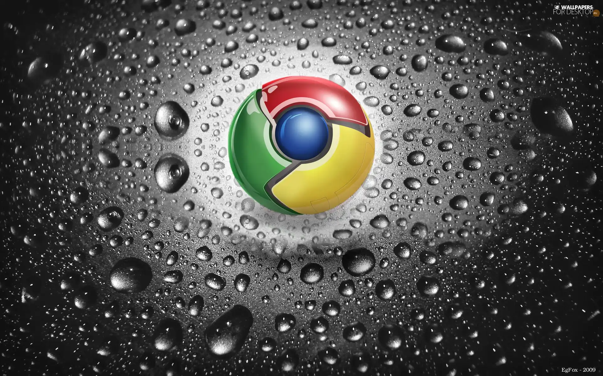 drops, Chrome, logo