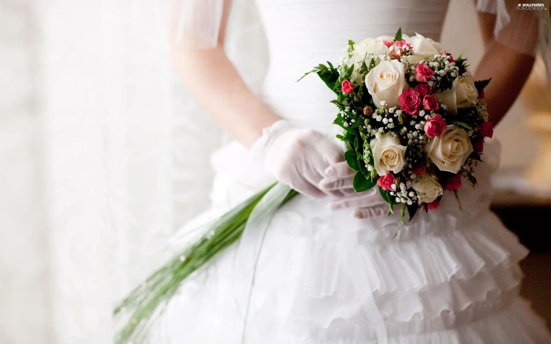 Flowers, marriage, Dress