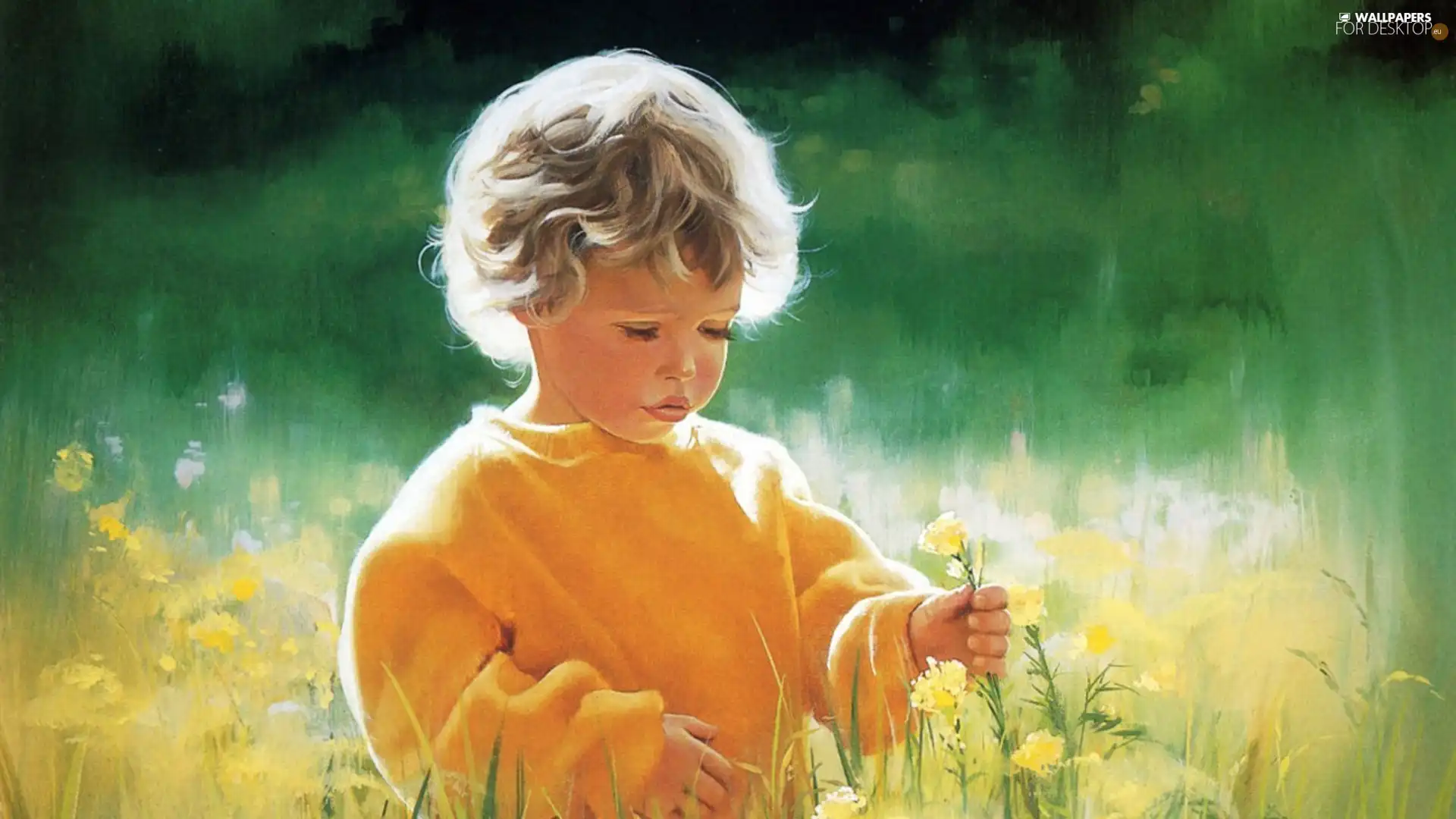 Donald Zolan, boy, Flowers