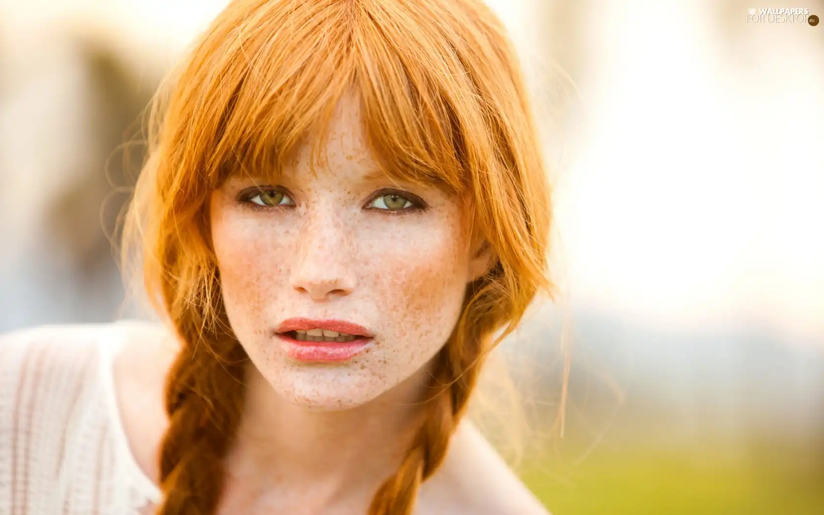 freckles, Women, redhead