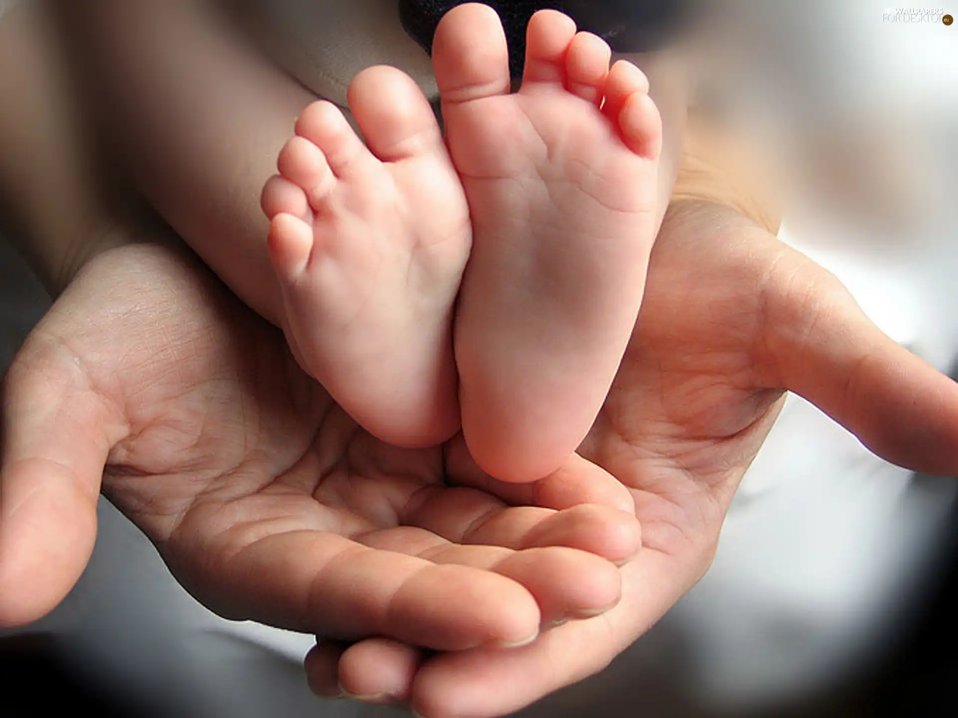 Foot, men, hands, child-