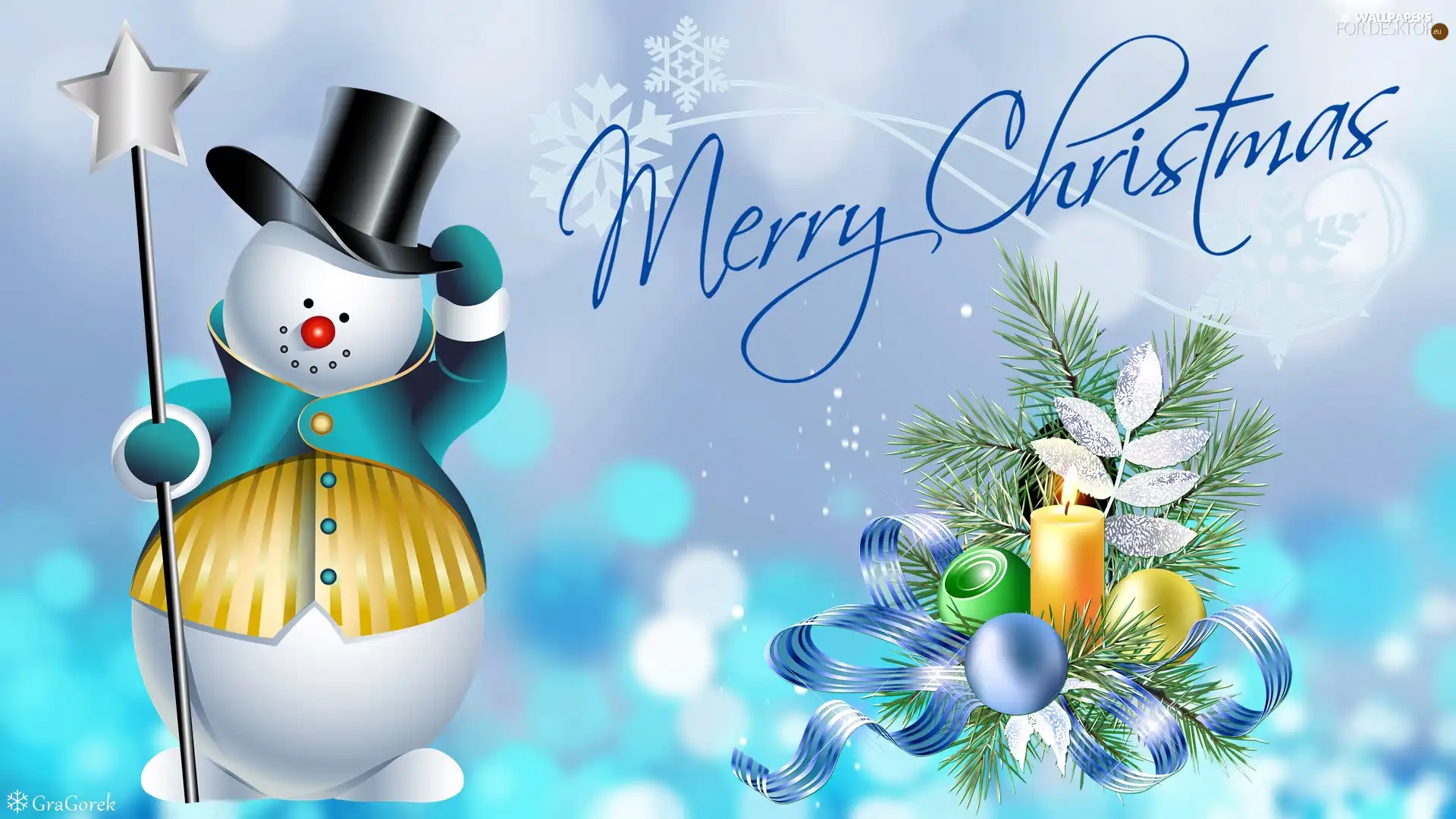 Snowman, christmas, Wishes, headdress
