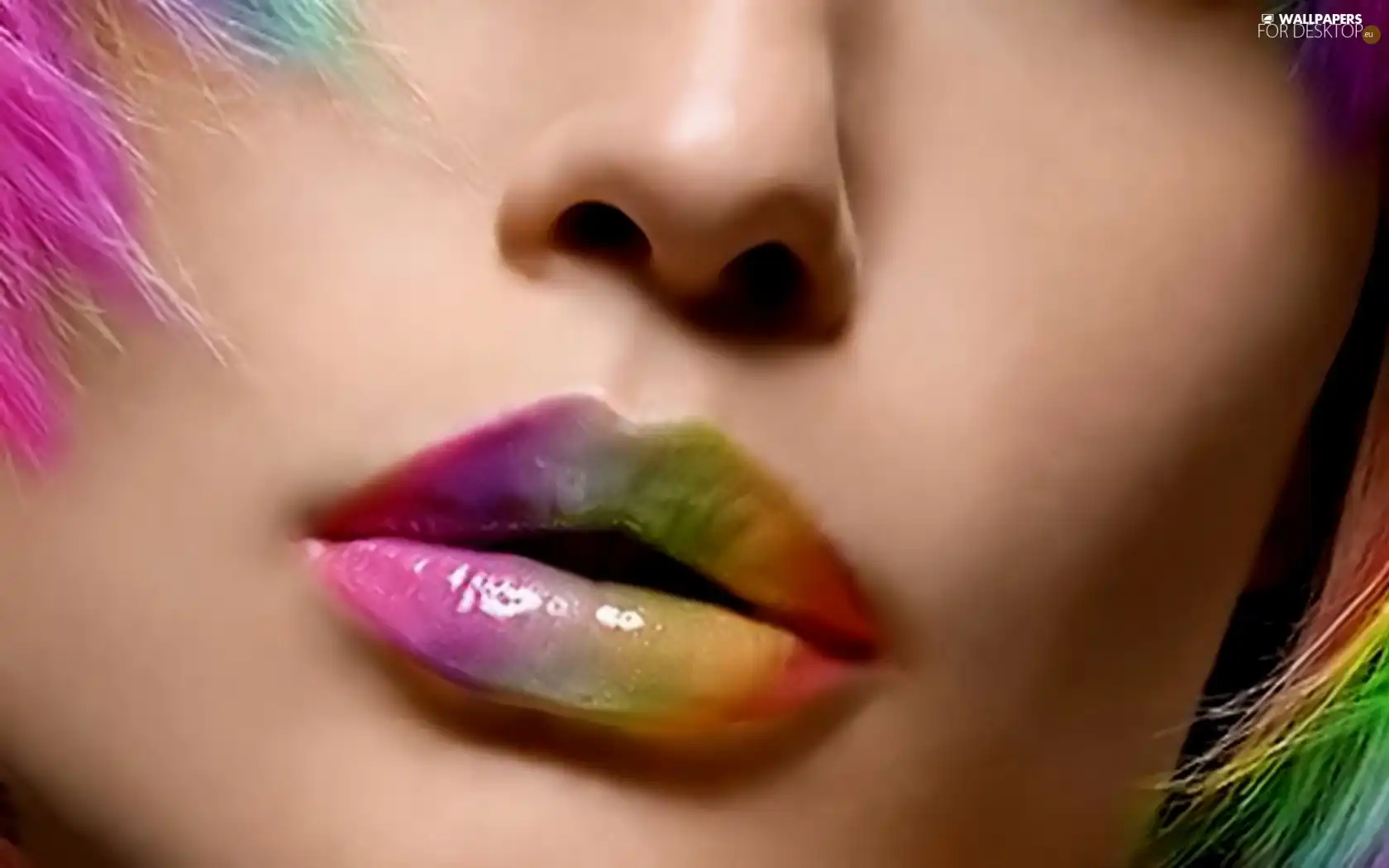 lips, Women, color