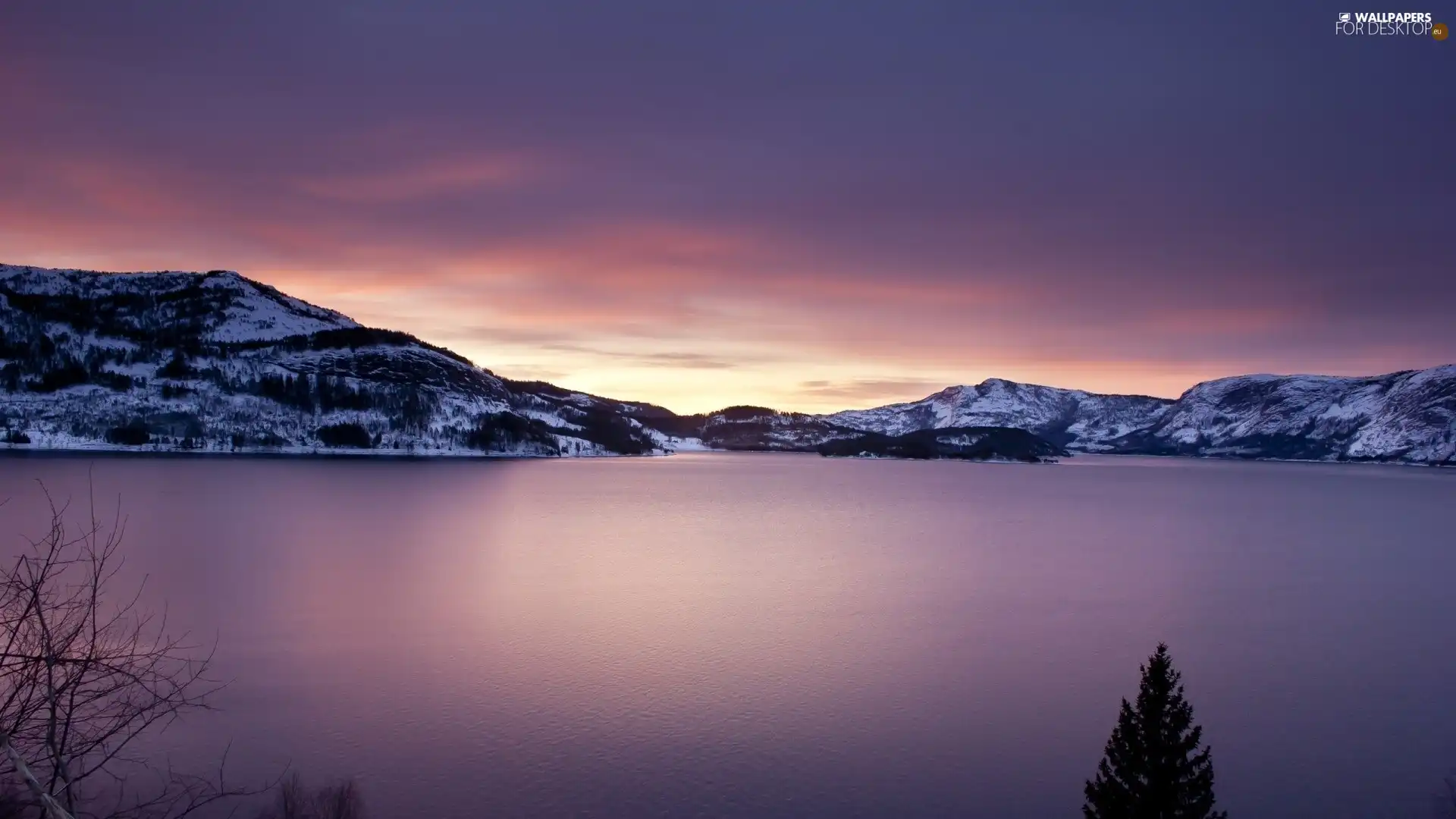 Norway, lake, Mountains