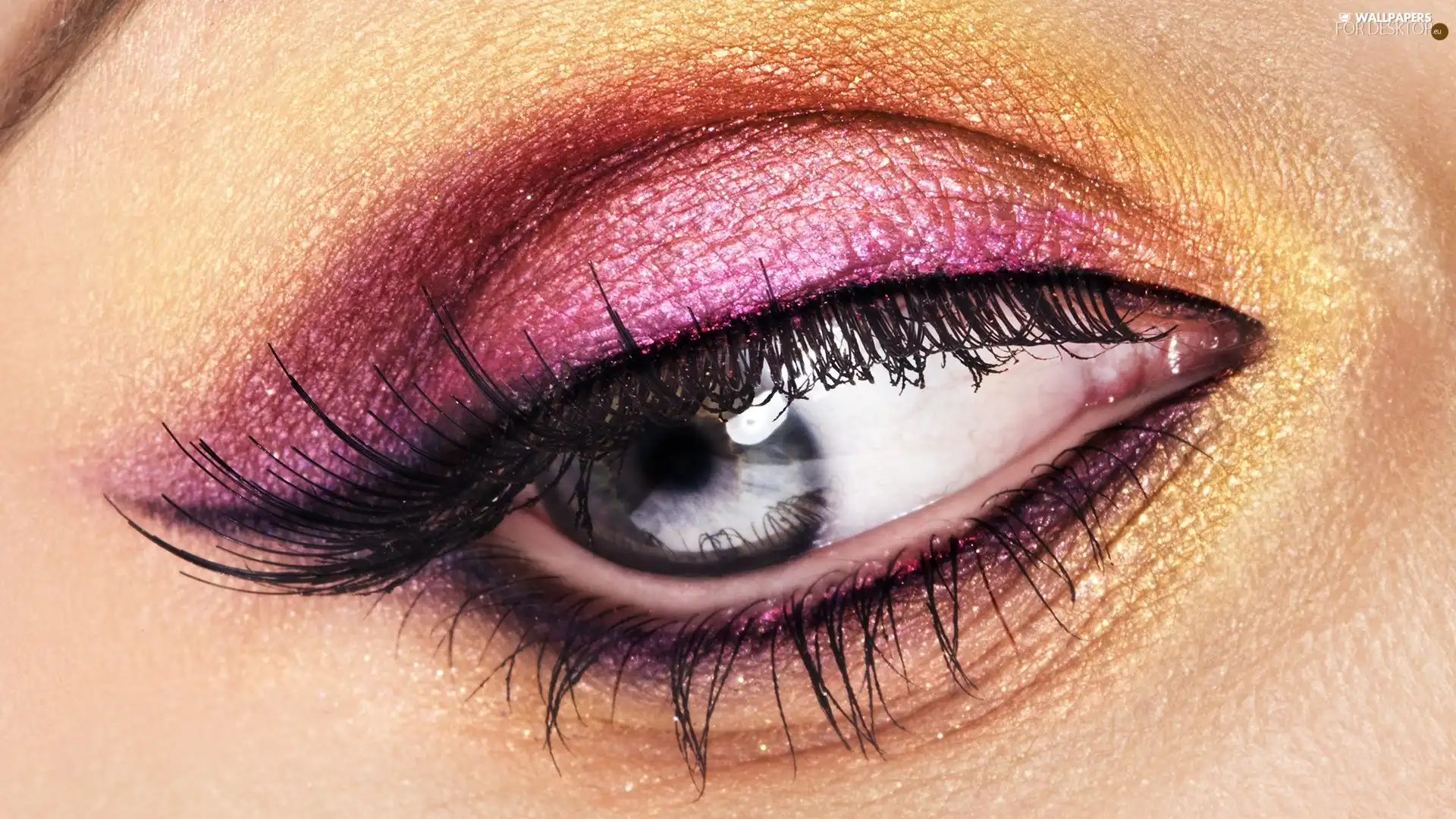make-up, eye, Pink