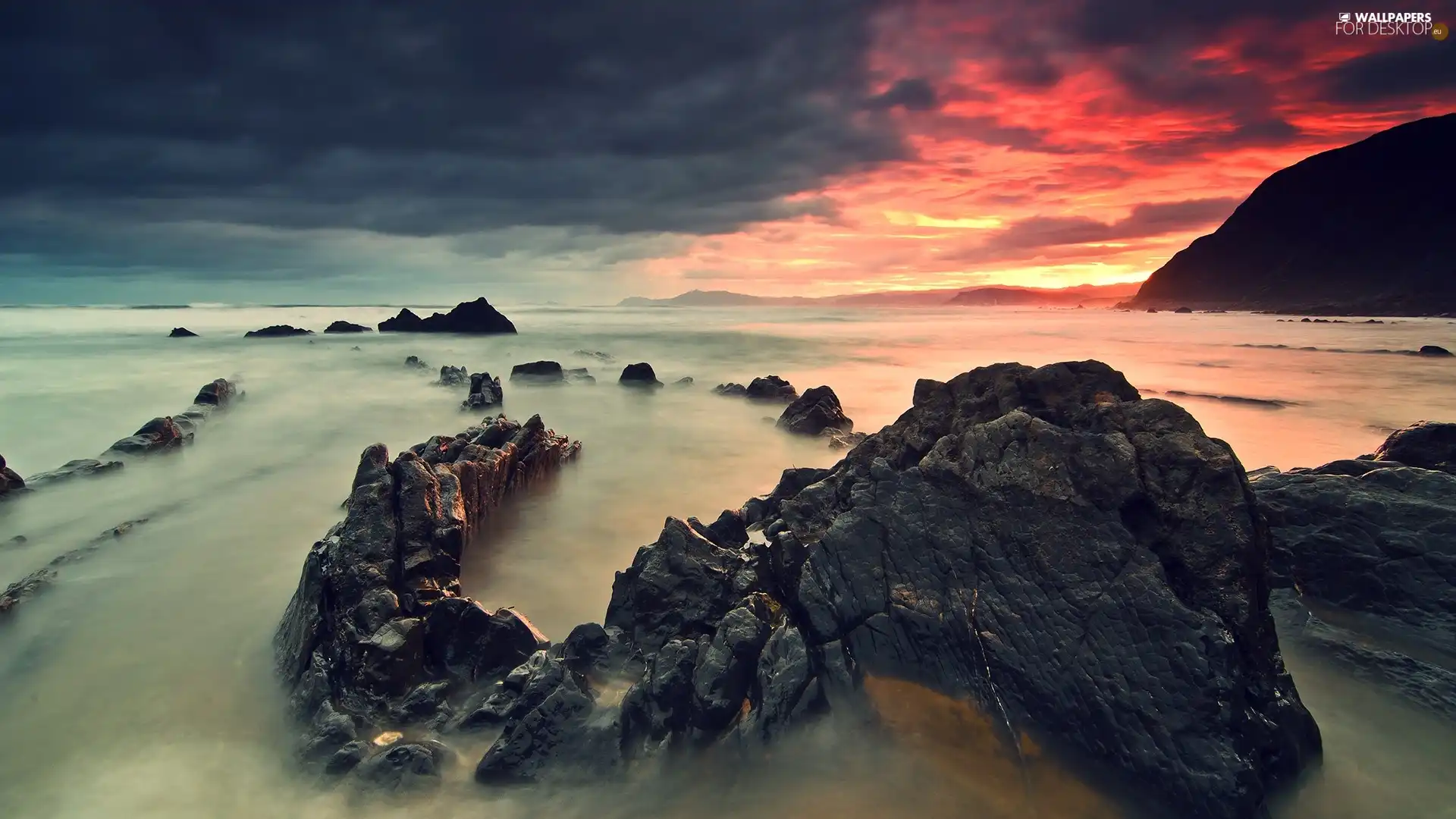 Great Sunsets, sea, rocks