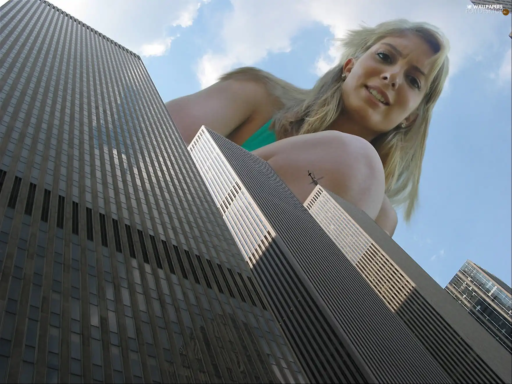 Women, more than, skyscrapers, Blonde