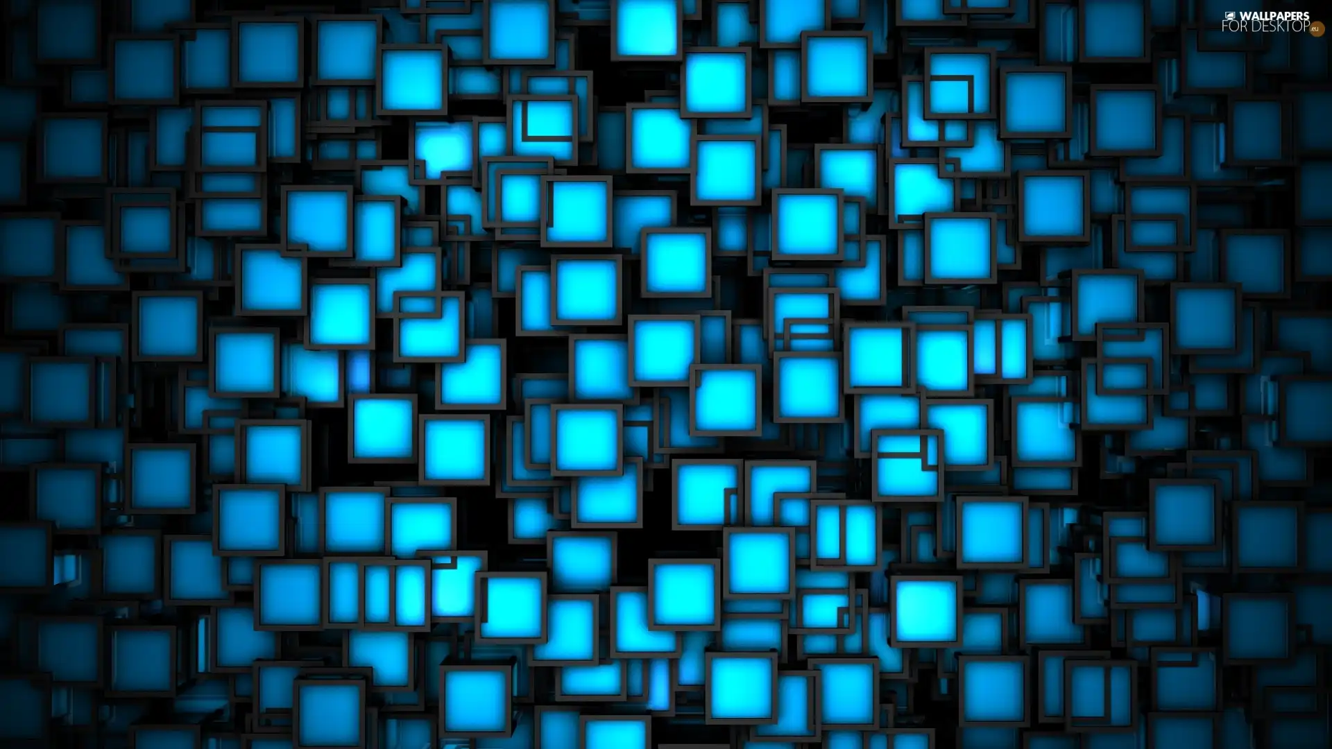 Blue, square