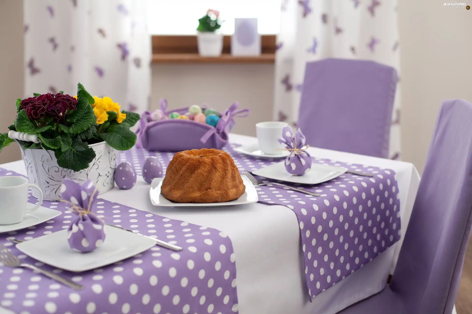 table, easter, decor