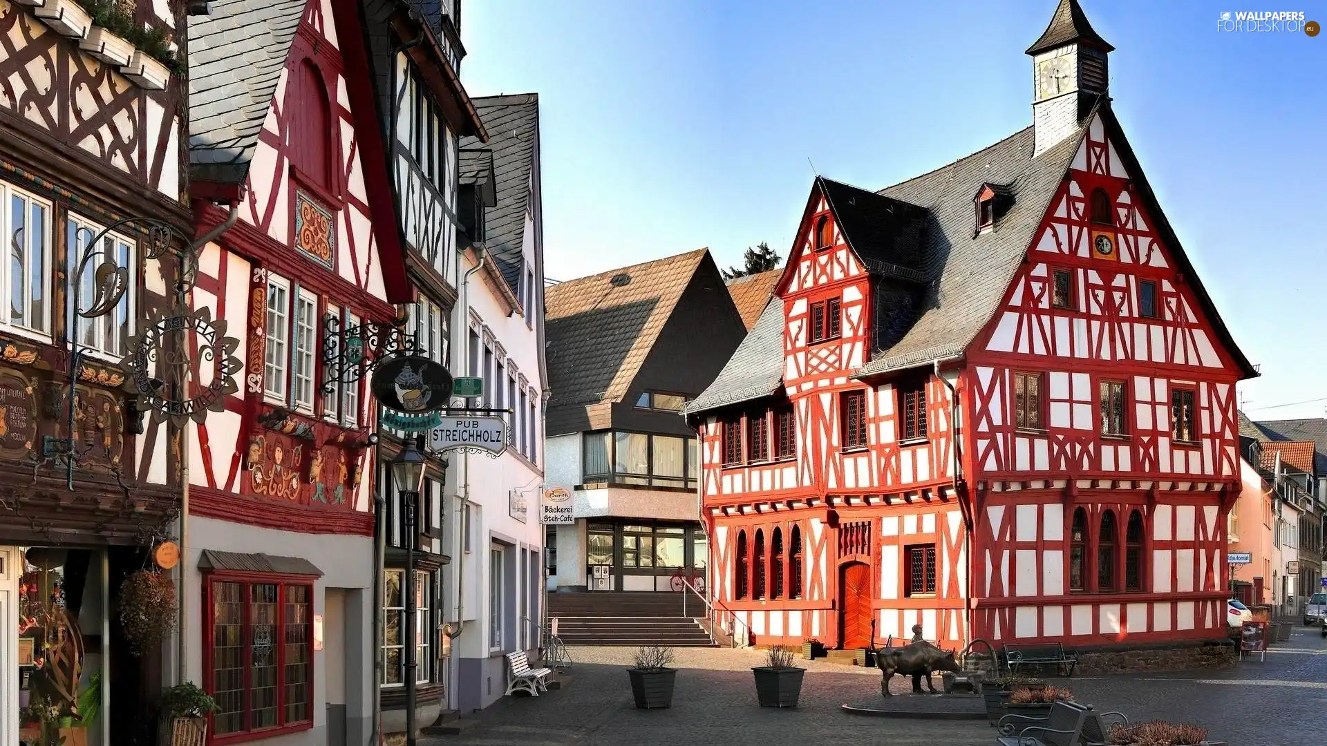 Town, Prussian, Houses