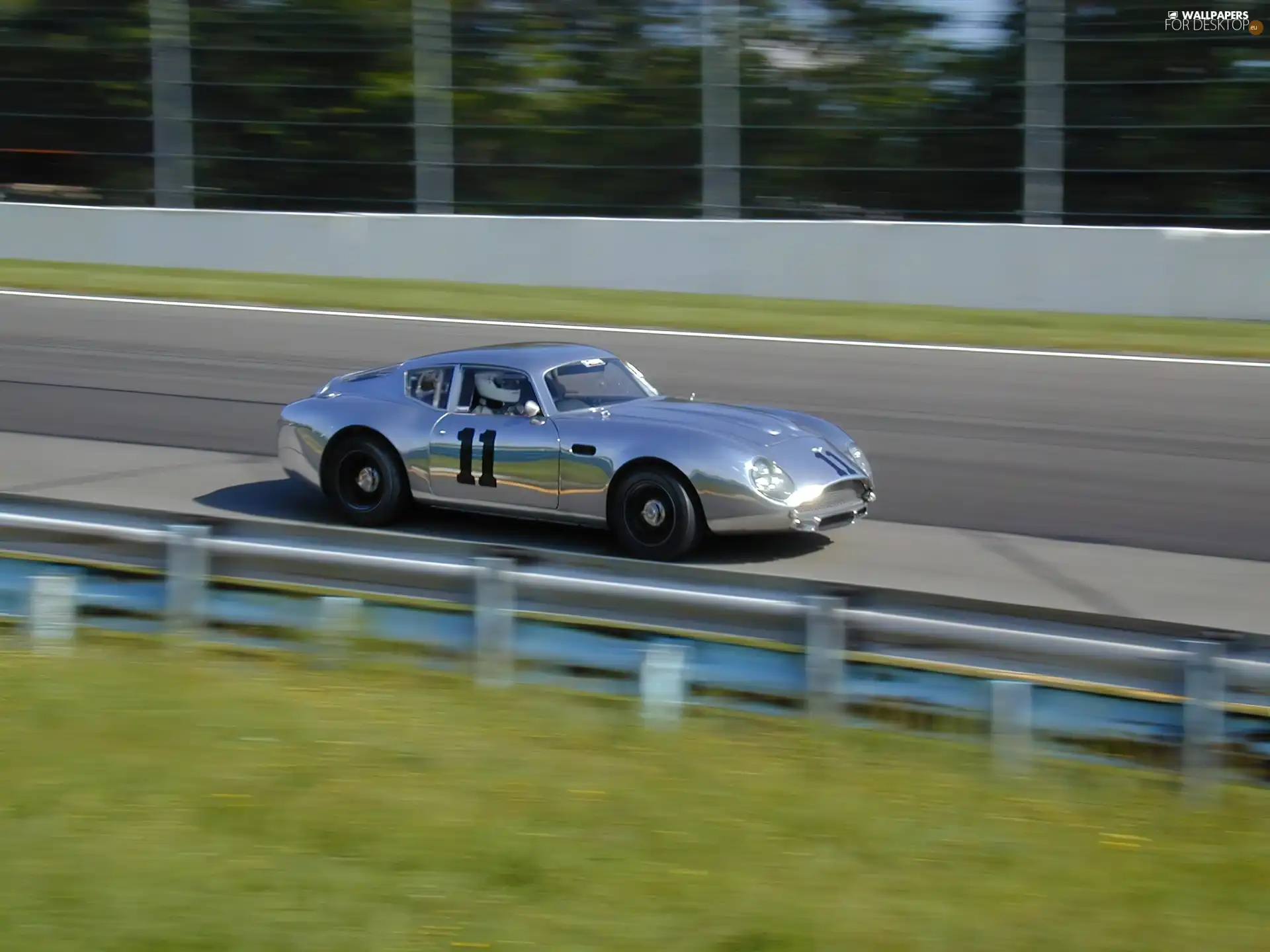 Aston Martin DB4, Automobile, track, classic