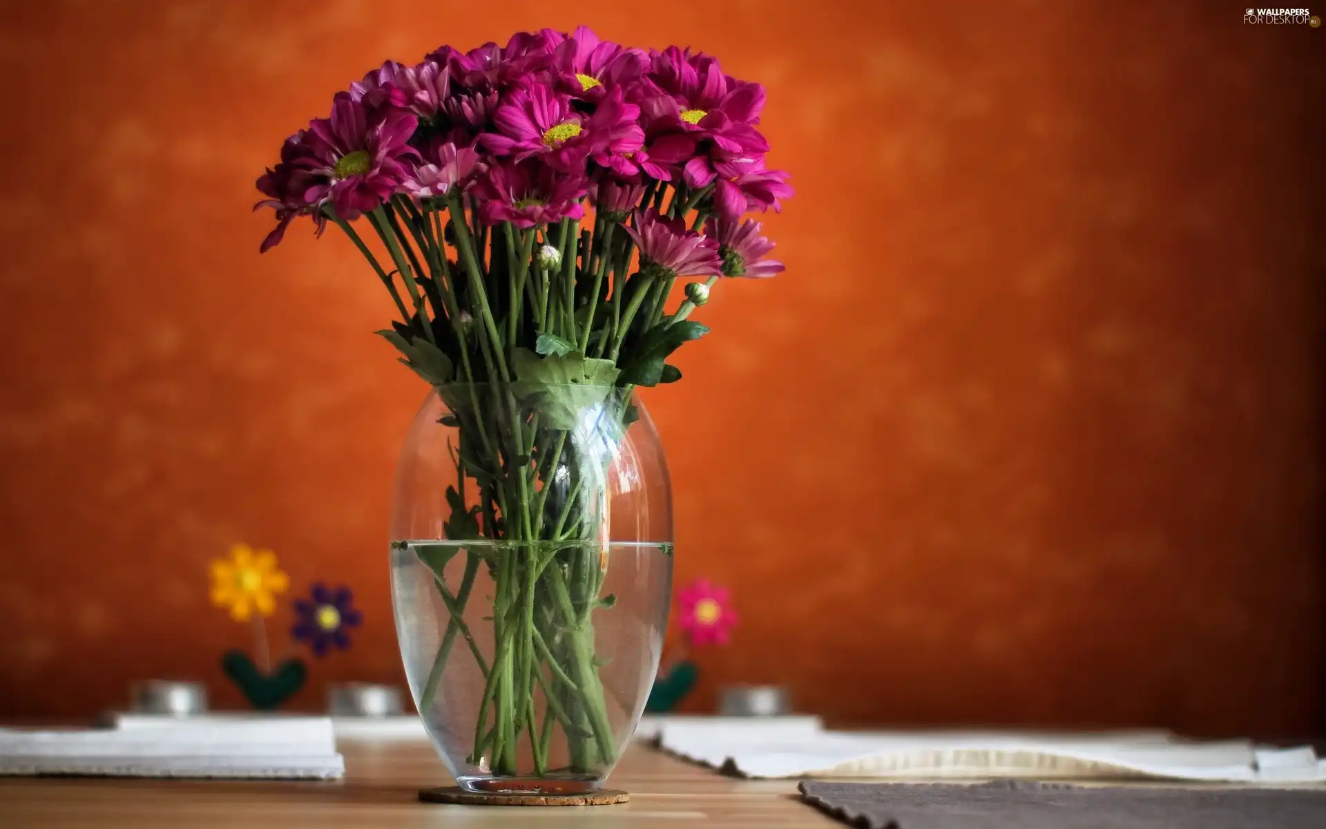 Chrysanthemums, Vase