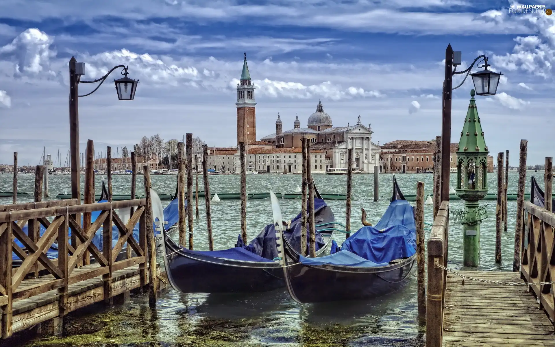 Venice, Gondolas, Platforms