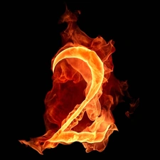 2, Fire, number