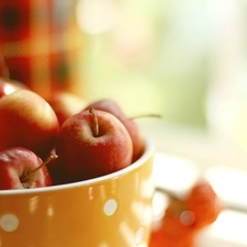 bowl, apples
