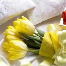 Yellow, Present, Bedding, Tulips