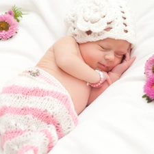 Flowers, Sleeping, Kid