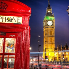 Big Ben, phone, London, booth
