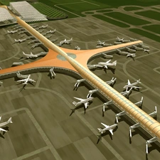 model, airport, pekin