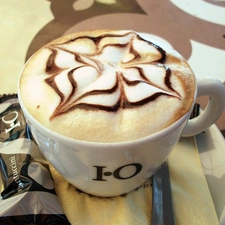 pattern, Cappucino, cup