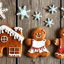 Gingerbread, humans, Stars, Home