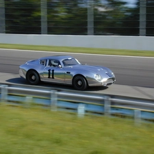 Aston Martin DB4, Automobile, track, classic