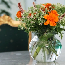 vase, bouquet, flowers