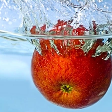 water, Red, Apple