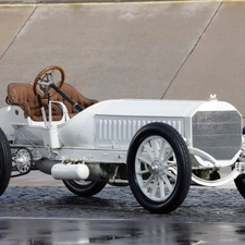 White, classic, 1906 Year, Mercedes 120 Hp