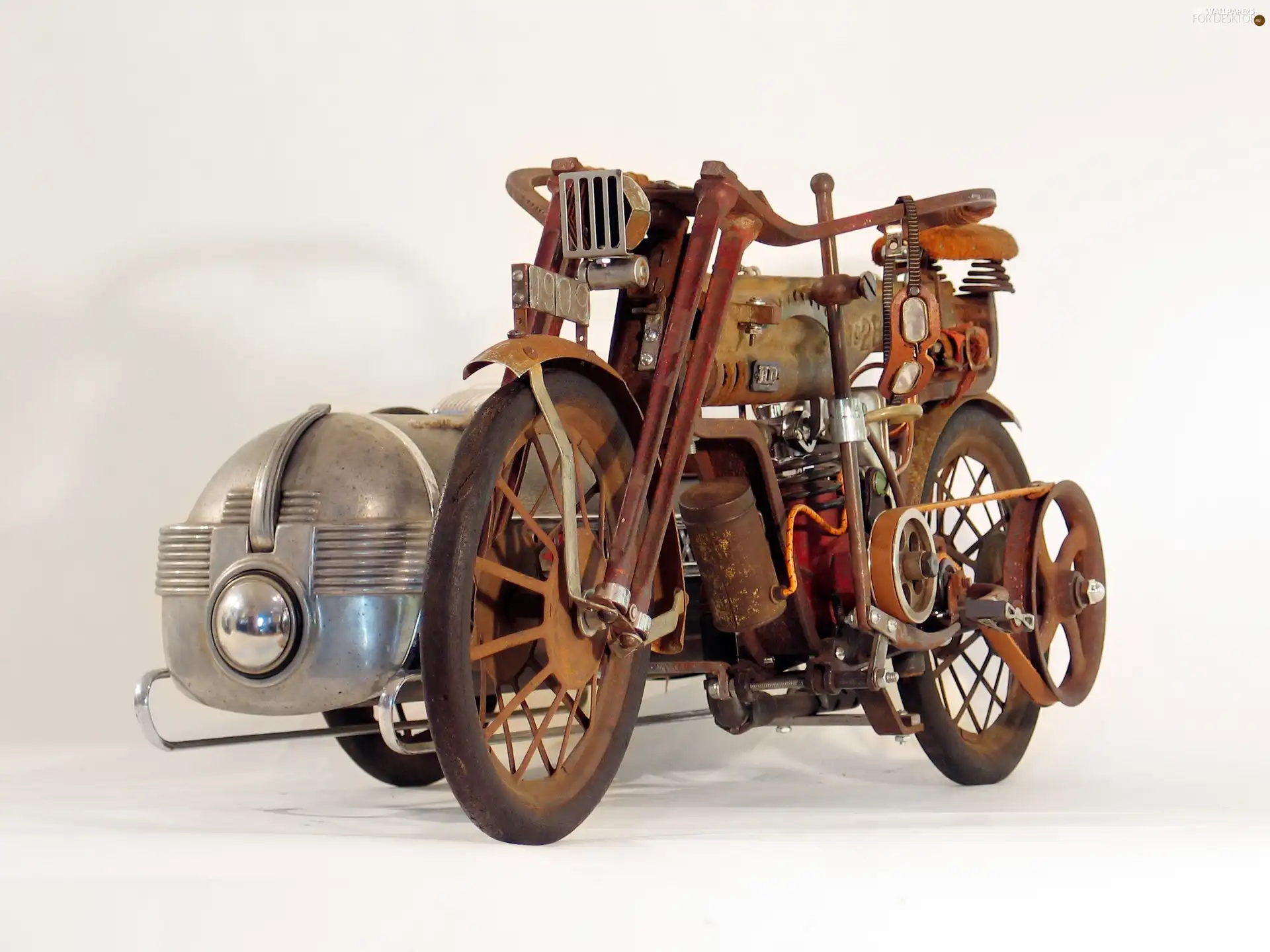 antique, Harley Davidson, 1909, Motorbike