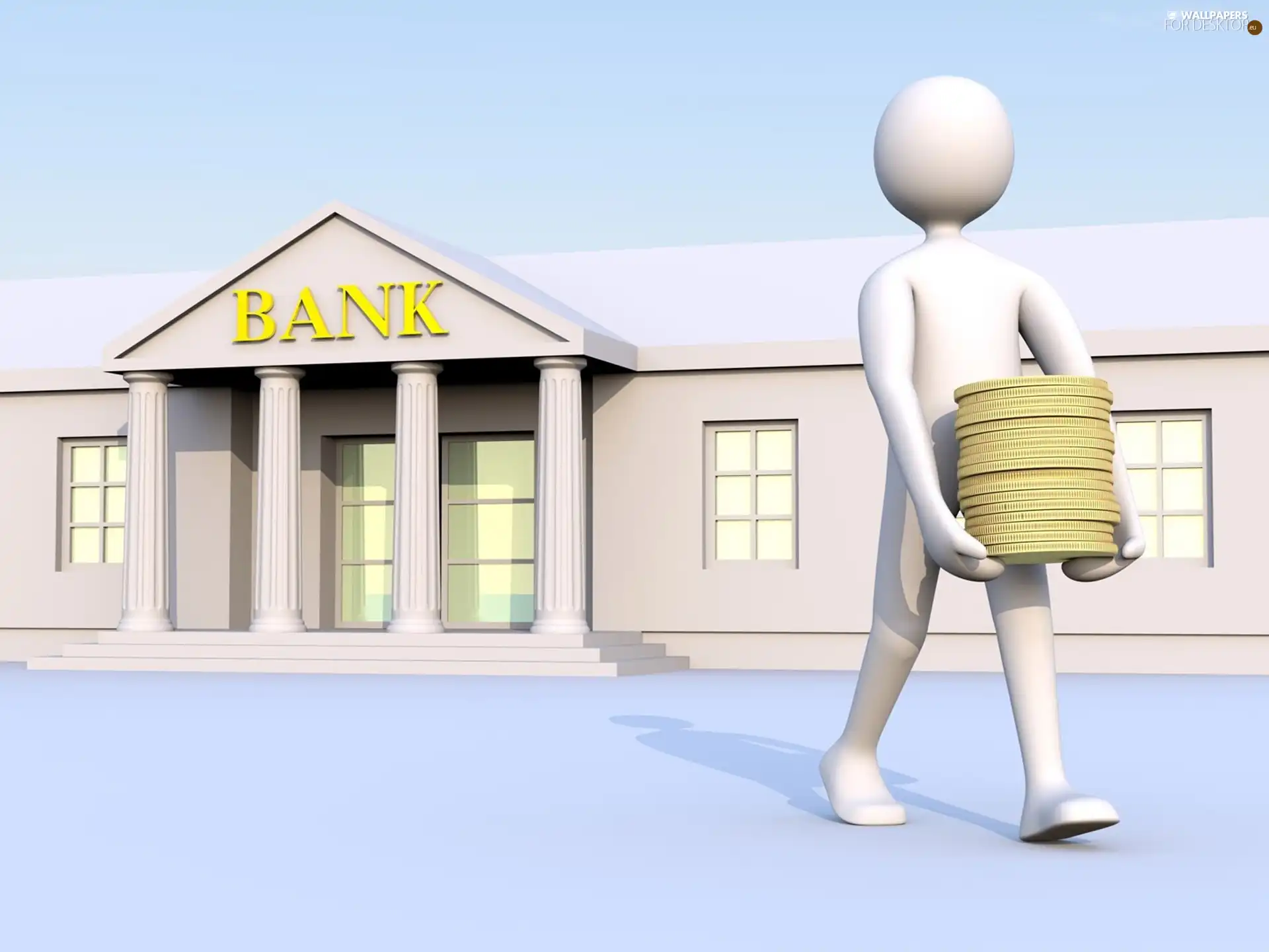 3D, Bank, money
