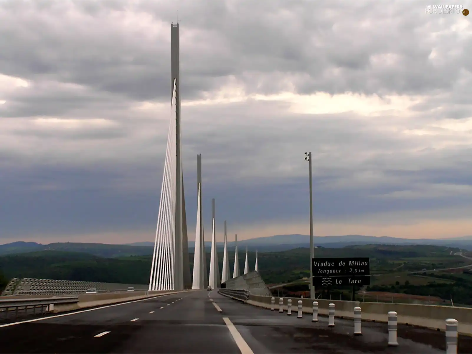 Millau, France, an, world, top, overpass