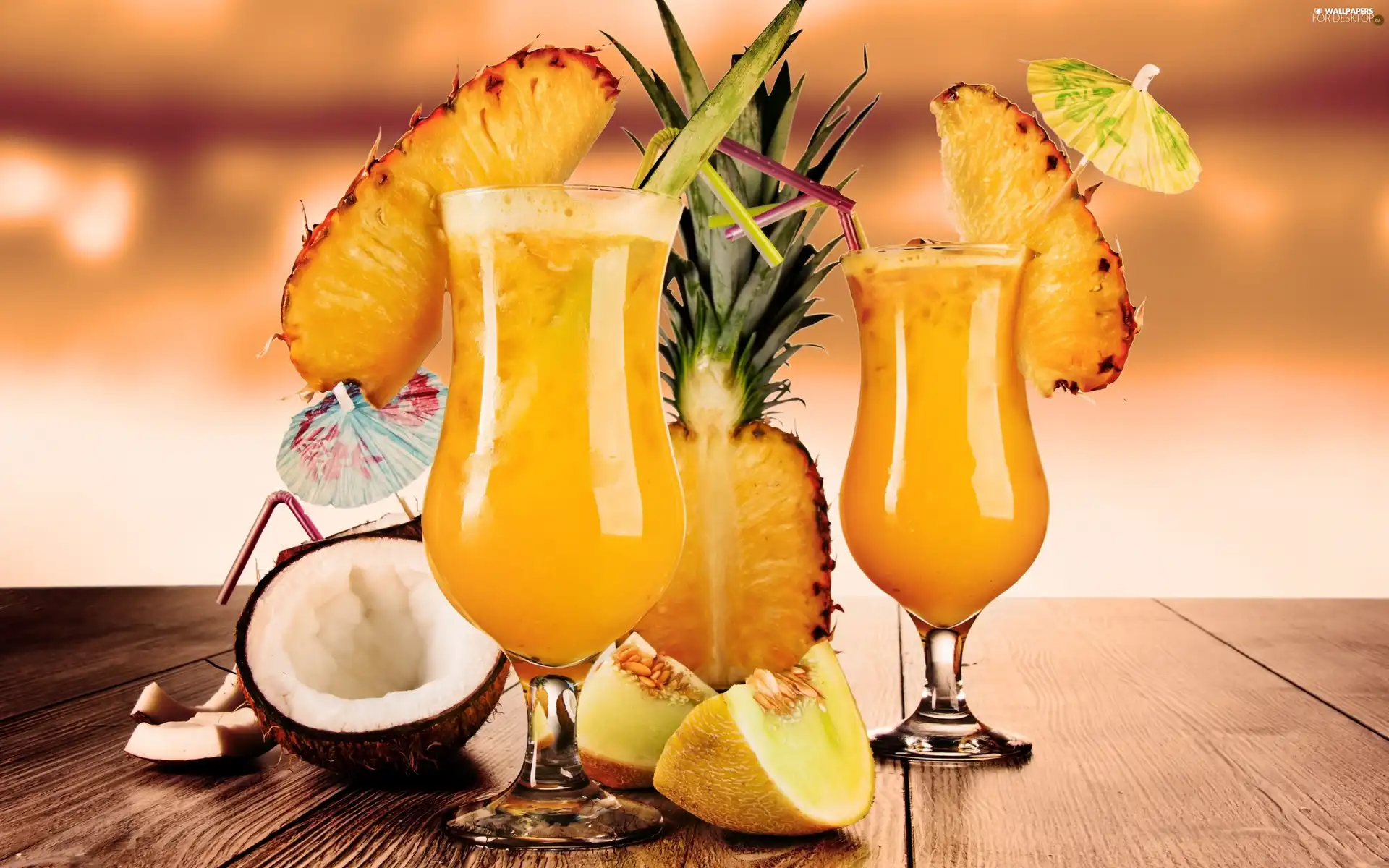 ananas, fruit, drinks
