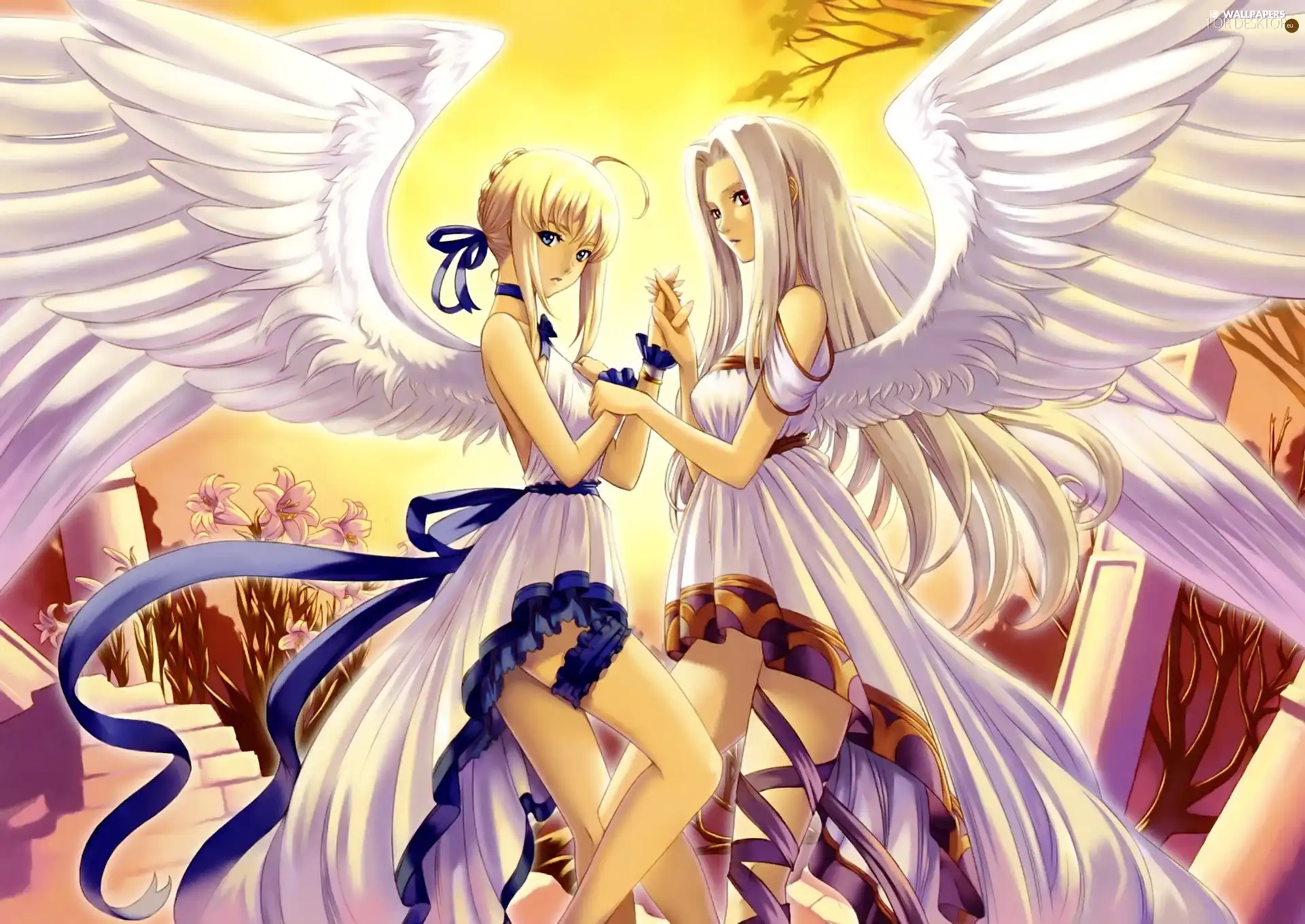 Anime, fantasy, angels, Manga, Womens