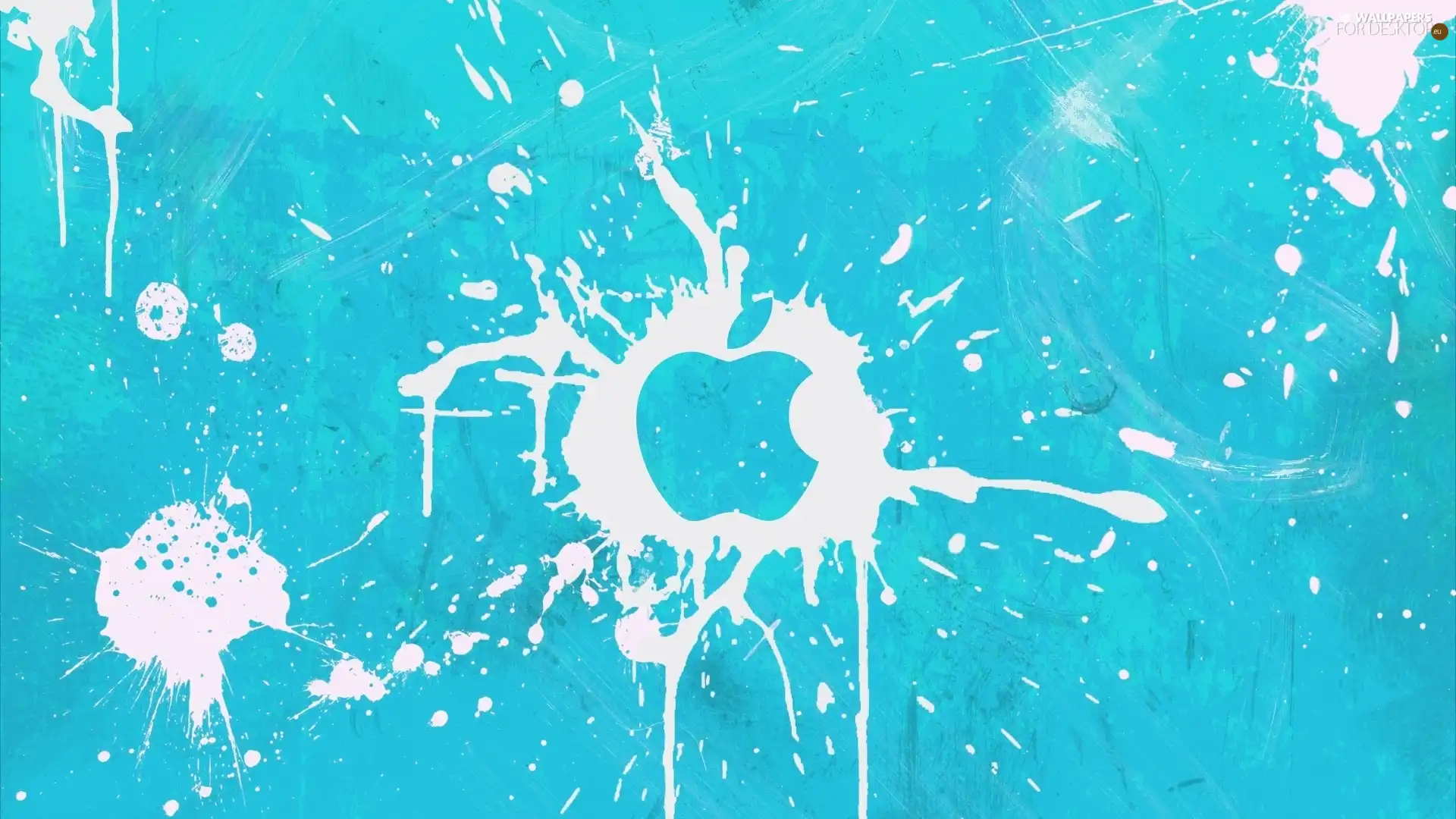 Apple, Blue, logo