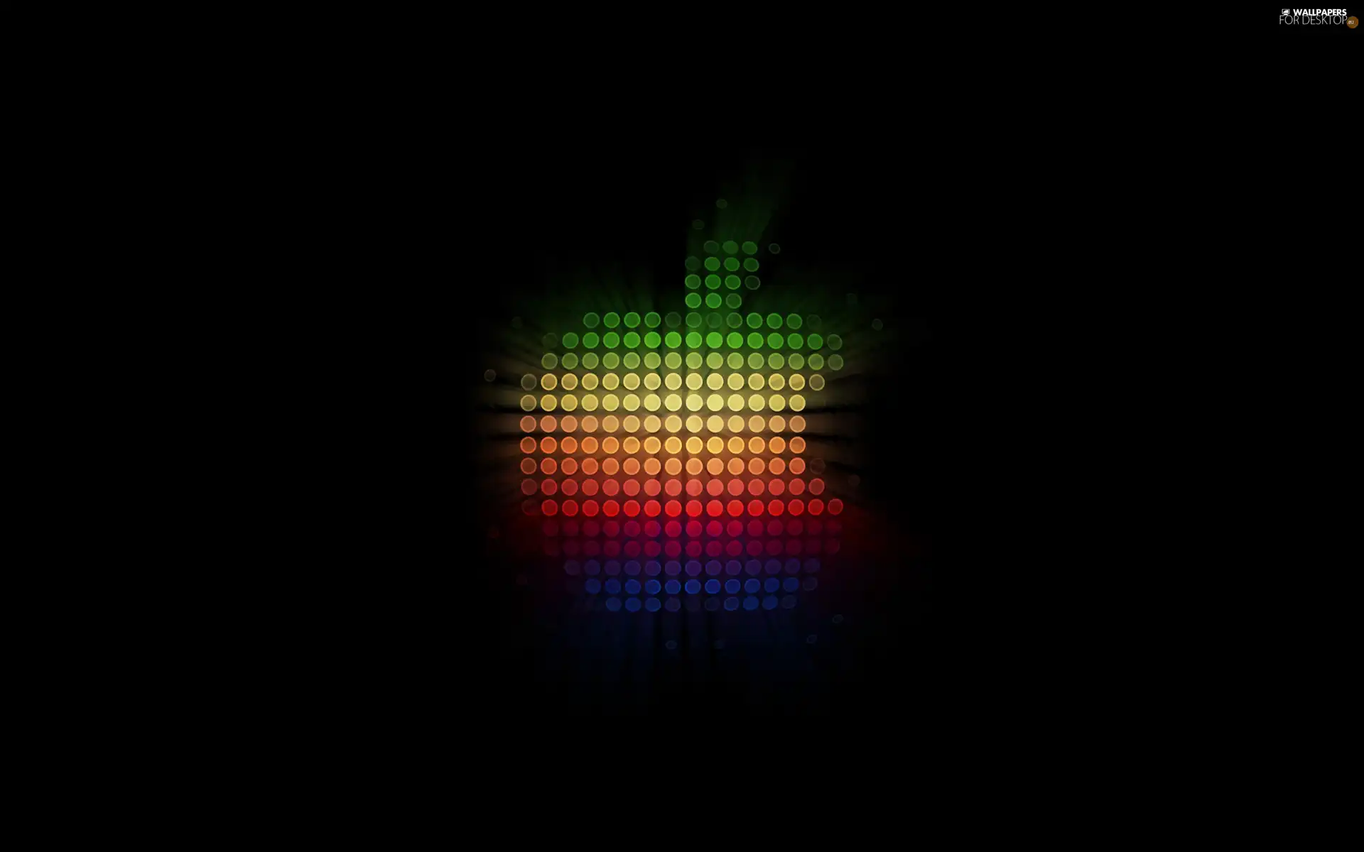 Apple, neon, logo